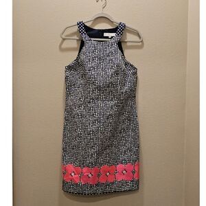 Trina Turk Polka Dot Halter Sheath Dress Size 10